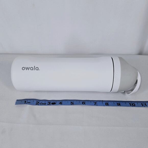 OWALA FREESIP WHITE 24oz STAINLESS STEEL COLD BEVERAGE BPA FREE BOTTLE, W/ STRAW - Picture 14 of 14